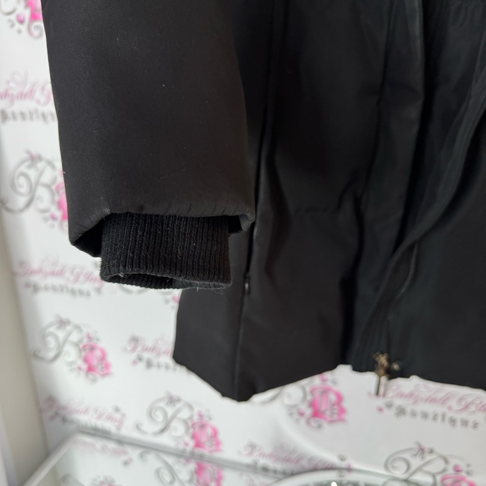 Isaac mizrahi coat puffer Black Jacket zip up collared puff style winter - Picture 9 of 12